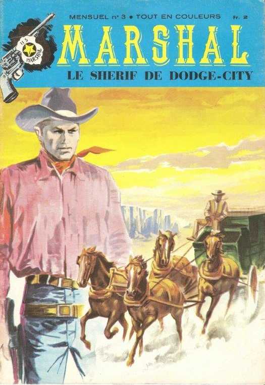 Une Couverture de la Srie Marshal le Shrif de Dodge-City